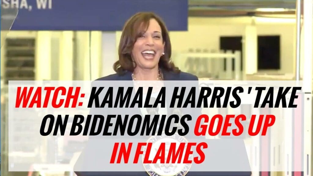 WATCH: Kamala Harris’ Take on Bidenomics Goes Up In FLAMES