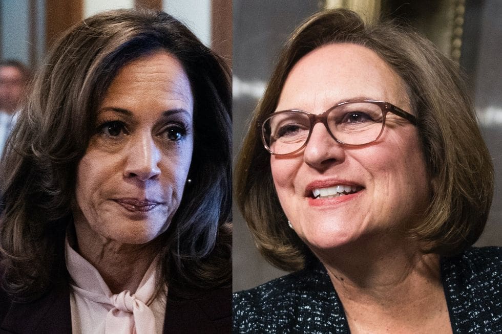 Outrage ensues after husband of GOP senator apparently snubs Kamala Harris at swearing-in ceremony